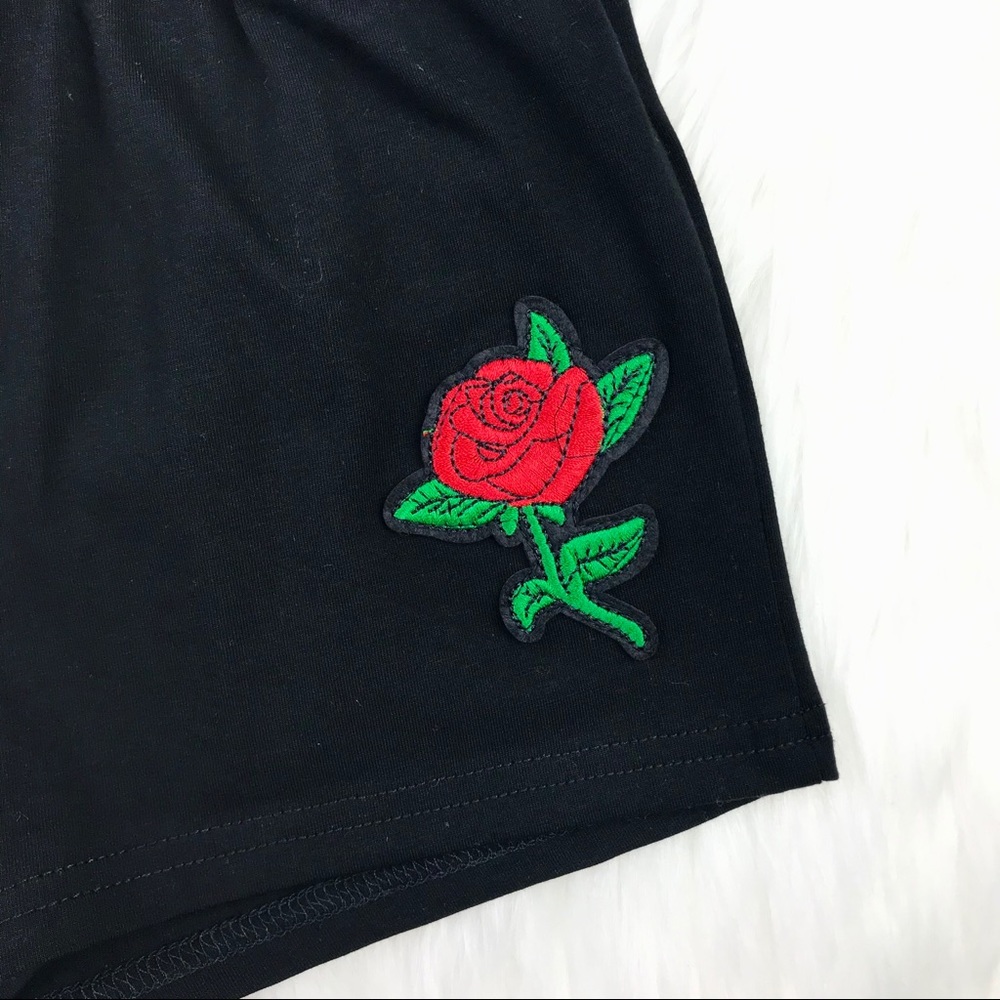 Little Girls 2 Piece Set Black Knot Top & Shorts 8 - Picture 3 of 13